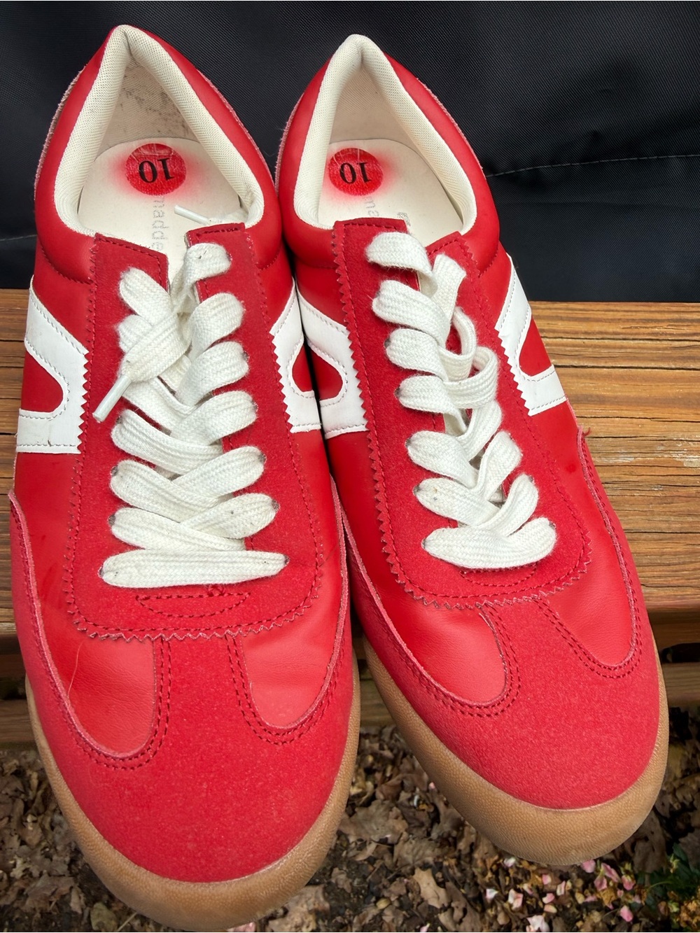 Madden Women’s Size 10 Red Athletic Sneakers with White Accents